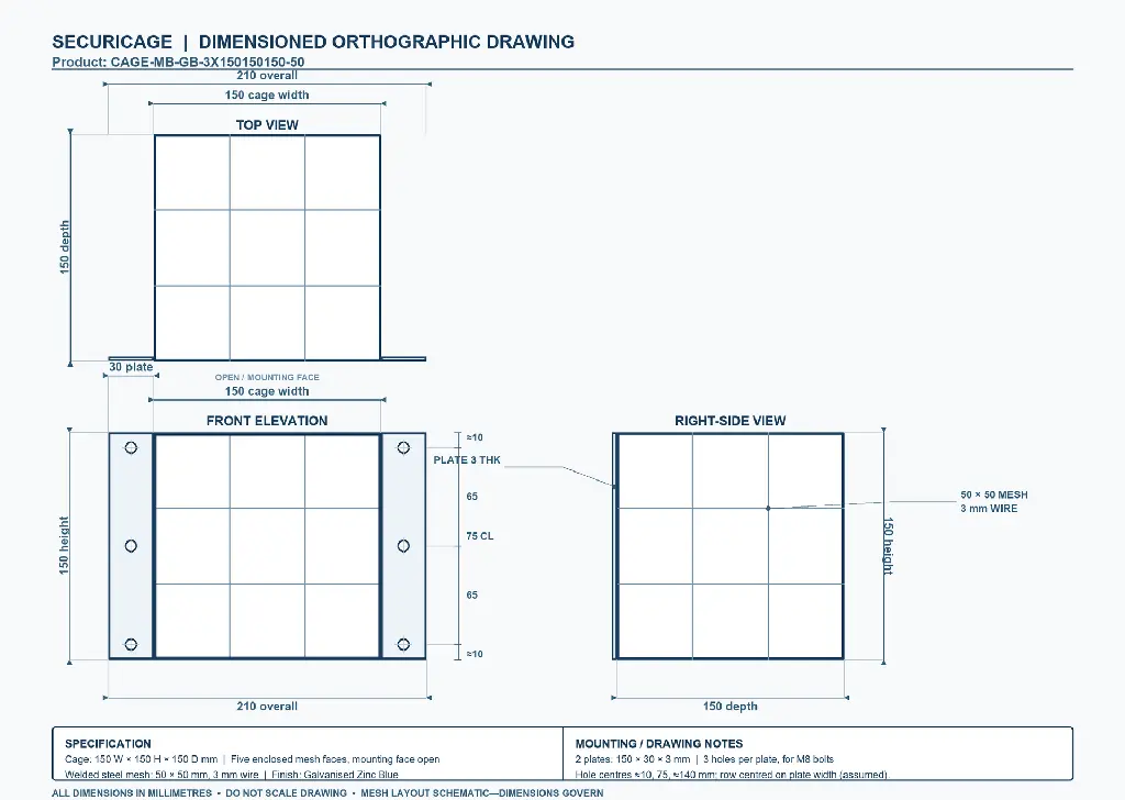 150x150x150 Cage Orthographic.webp