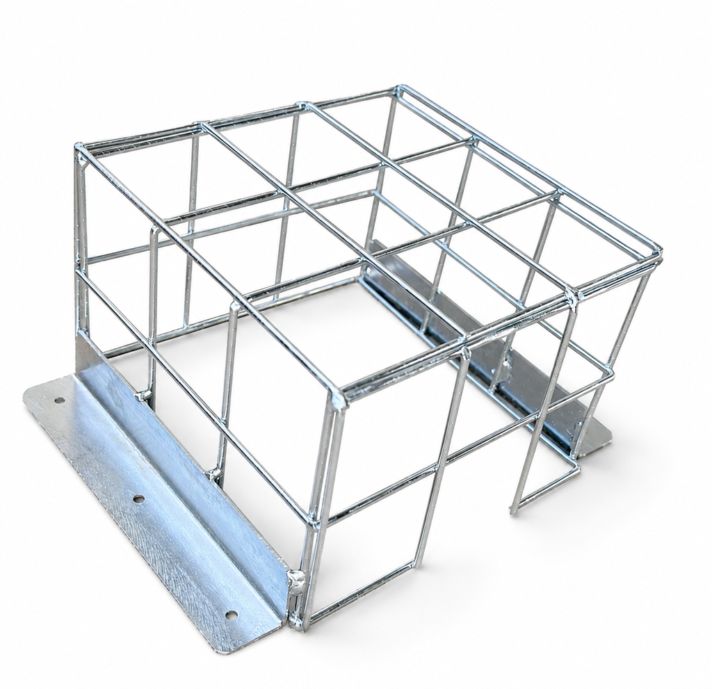 [CAGE-MB-GB-3X150150100-50] Equipment Security Cage - 150x150x100mm (50x50x3mm Mesh) Galvanised Zinc Blue