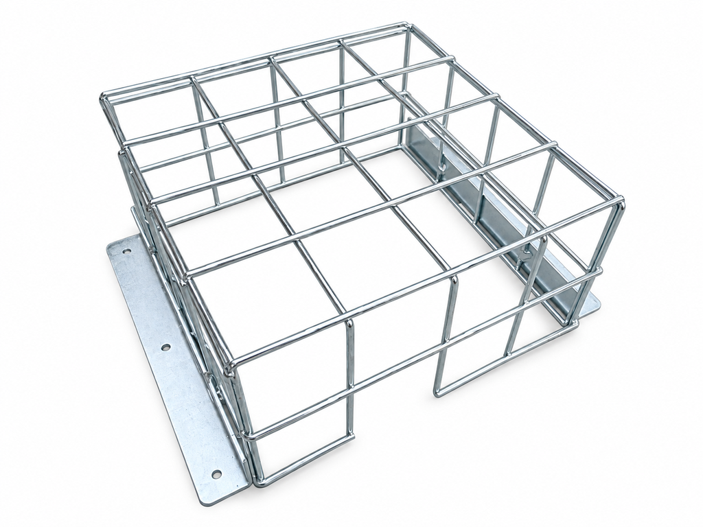 [CAGE-MB-GB-3X200200100-50] Equipment Security Cage - 200x200x100mm (50x50x3mm Mesh) Galvanised Zinc Blue