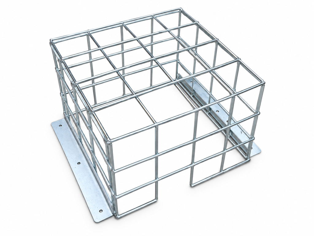 Equipment Anti-Vandalism Cage - 200x200x150mm (50x50x3mm Mesh) Galvanised Zinc Blue